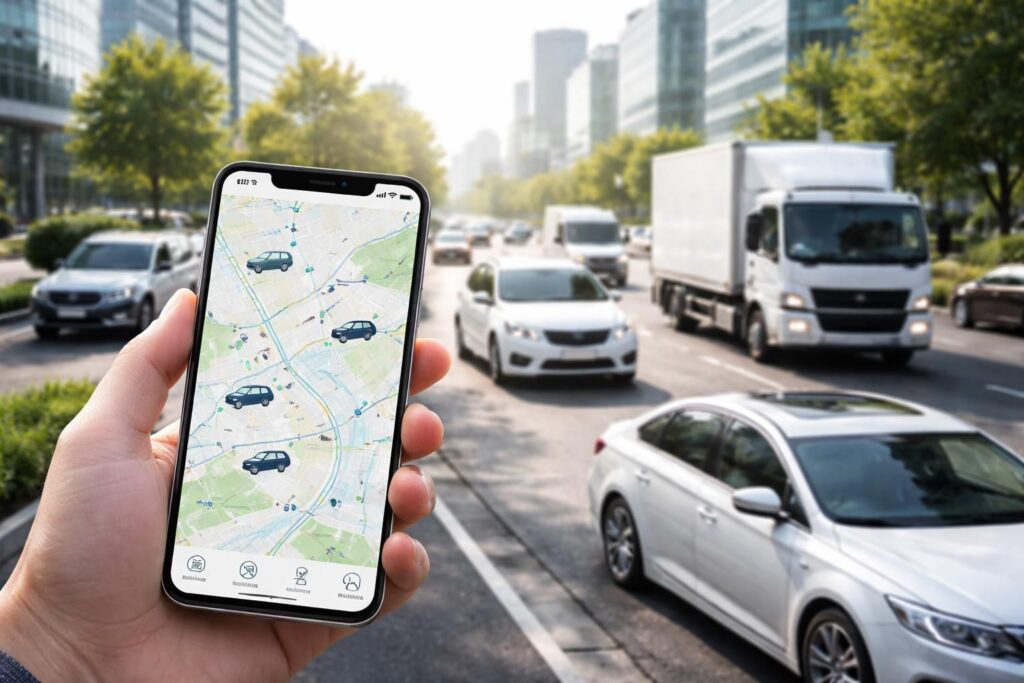découvrez nos applications mobiles innovantes pour gérer efficacement votre flotte automobile grâce à la géolocalisation en temps réel, optimisant suivi, maintenance et gestion des véhicules.